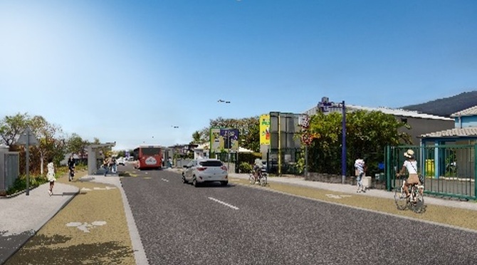 RN1E - Aménagements en faveur des mobilités actives entre la rue Simone Pinel et la Ravine à Marquet RN1E - Aménagements en faveur des mobilités actives entre la rue Simone Pinel et la Ravine à Marquet