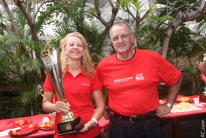 Catherine Lenormand, 3ème au championnat de La Réunion co-pilote, championne Régionale des co-pilotes féminines de La Réunion, et Dominique Lenormand, 5ème au championnat de La Réunion Pilotes
