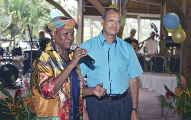 Jean-Luc Julie, président de l’association, et Françoise Guimbert, la marraine de la manifestation Jean-Luc Julie, président de l’association, et Françoise Guimbert, la marraine de la manifestation