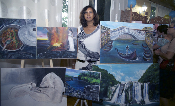 Anne-Lyse Bassonuille, artiste peintre de Sainte-Anne