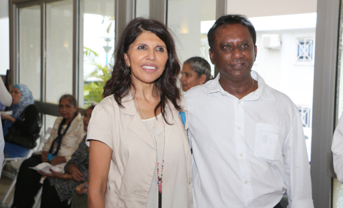 Nassimah Dindar et Phillippe Poninballom de Allianz Nassimah Dindar et Phillippe Poninballom de Allianz