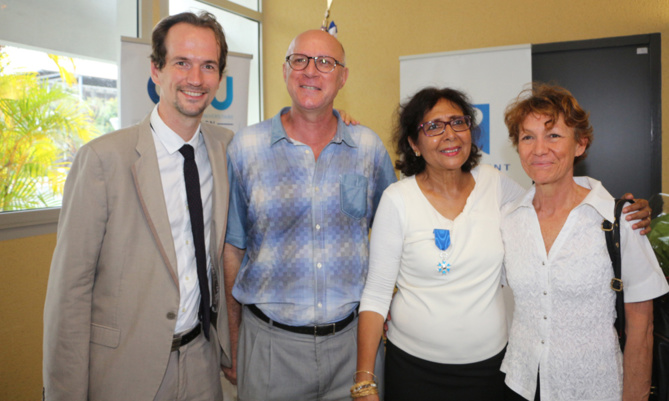 David Gruson et Tayeba Moullan avec Pierre Yves et Colette Versini David Gruson et Tayeba Moullan avec Pierre Yves et Colette Versini