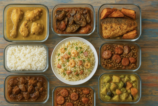 Batch cooking péi : une semaine de saveurs créoles bien organisée