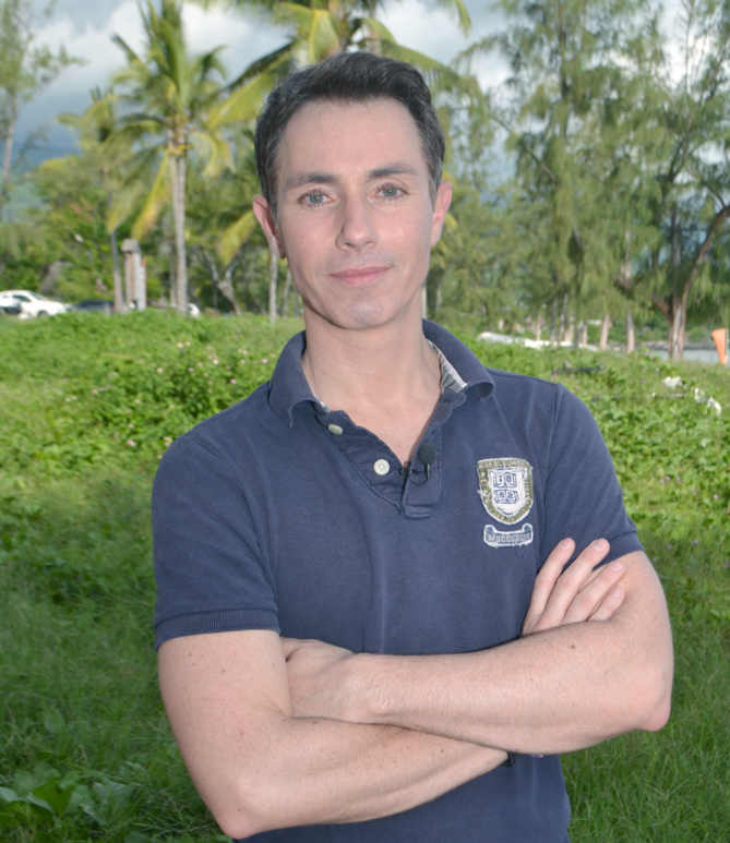 Gérald Ariano, la star de l'équipe, présentateur et co-producteur des émissions