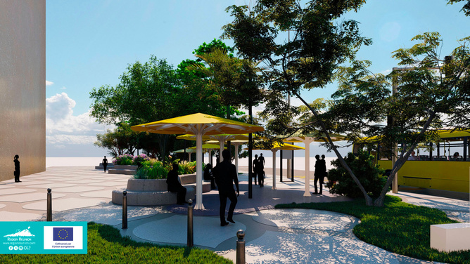 RN1 – Aménagements de la gare routière de Saint-Paul