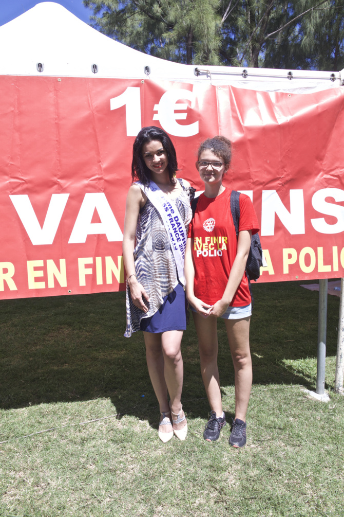 Marche contre la polio du Rotary-Club à Saint-Pierre<br>Miss Réunion soutient la cause