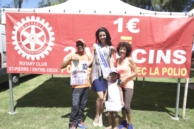 Marche contre la polio du Rotary-Club à Saint-Pierre<br>Miss Réunion soutient la cause Marche contre la polio du Rotary-Club à Saint-Pierre<br>Miss Réunion soutient la cause