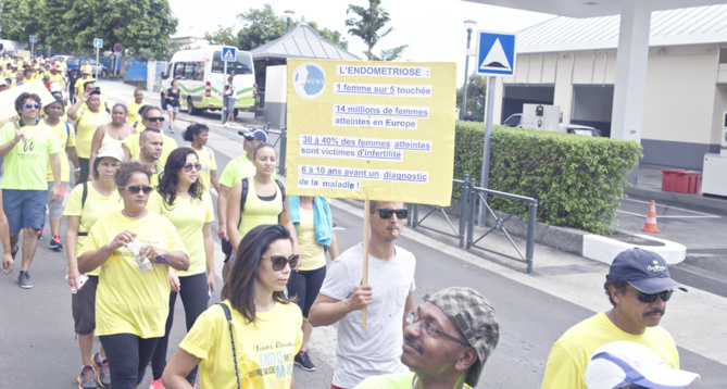 Lutte contre l'endométriose<br>Une marche à Trois Bassins Lutte contre l'endométriose<br>Une marche à Trois Bassins