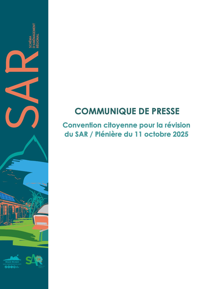 Convention citoyenne pour la révision du SAR / Plénière du 11 octobre 2025 Convention citoyenne pour la révision du SAR / Plénière du 11 octobre 2025