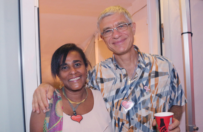 Charifa Houssein, infirmière coordinatrice, et Christian Robert, vice-président Charifa Houssein, infirmière coordinatrice, et Christian Robert, vice-président