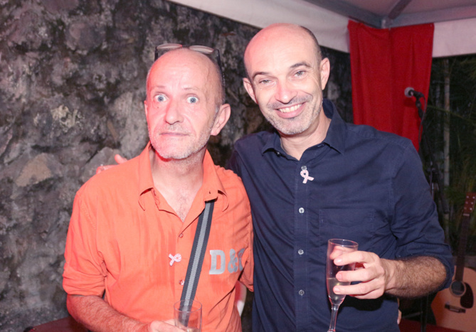 Stéphane Ducamp, et Dominique Oudin de Yébo, membre du CA de RIVE Stéphane Ducamp, et Dominique Oudin de Yébo, membre du CA de RIVE