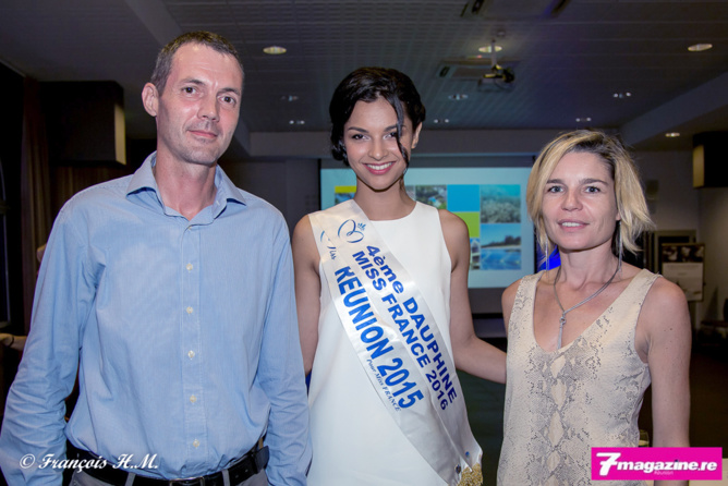 Jean-Pierre Passimourt de Citroën Réunion, et son épouse, avec Azuima Issa Jean-Pierre Passimourt de Citroën Réunion, et son épouse, avec Azuima Issa