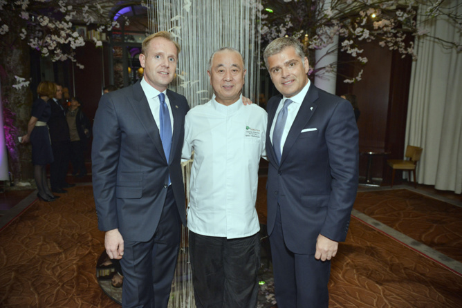 Aaron Kaupp, Nobu Matsuhisa et Omer Acar Aaron Kaupp, Nobu Matsuhisa et Omer Acar