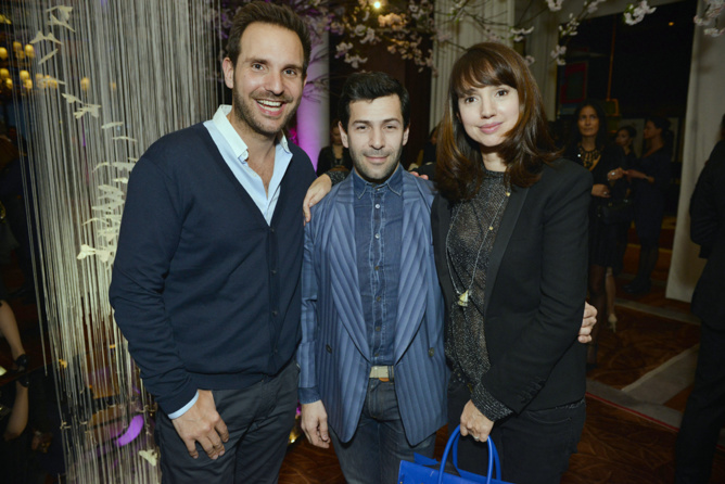 Christophe Michalak, Alexis Mabille et Delphine McCarty Christophe Michalak, Alexis Mabille et Delphine McCarty