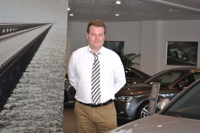 Thomas Anastase, le directeur d'Audi chez Cotrans, lors de la présentation de l'A4 Thomas Anastase, le directeur d'Audi chez Cotrans, lors de la présentation de l'A4