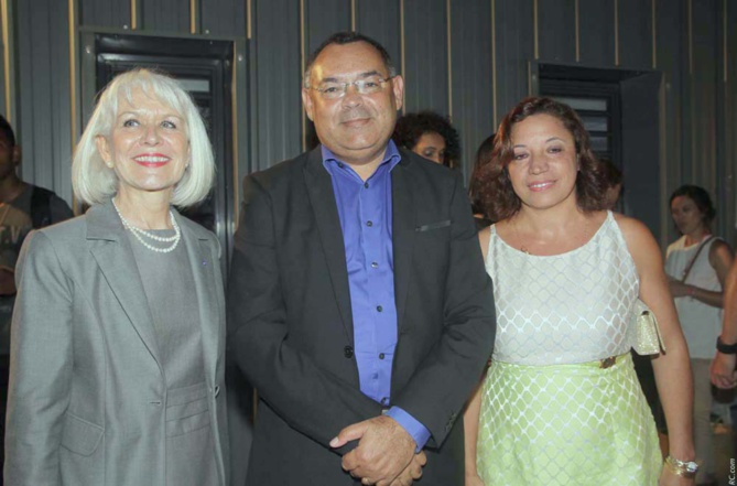 Isabelle Lemarchand avec Bernard Picardo et son épouse