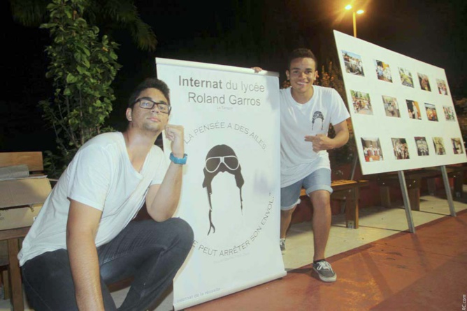 Les élèves internes du Lycée Roland Garros: Loic Pothin et Alexandre Gastrin Les élèves internes du Lycée Roland Garros: Loic Pothin et Alexandre Gastrin