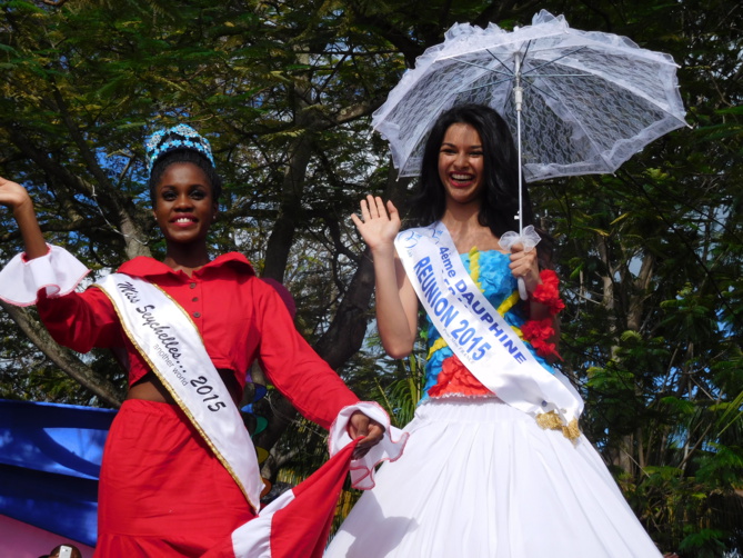 Linne Freminot, Miss Seychelles 2015 et Azuima Issa, Miss Réunion 2015 Linne Freminot, Miss Seychelles 2015 et Azuima Issa, Miss Réunion 2015