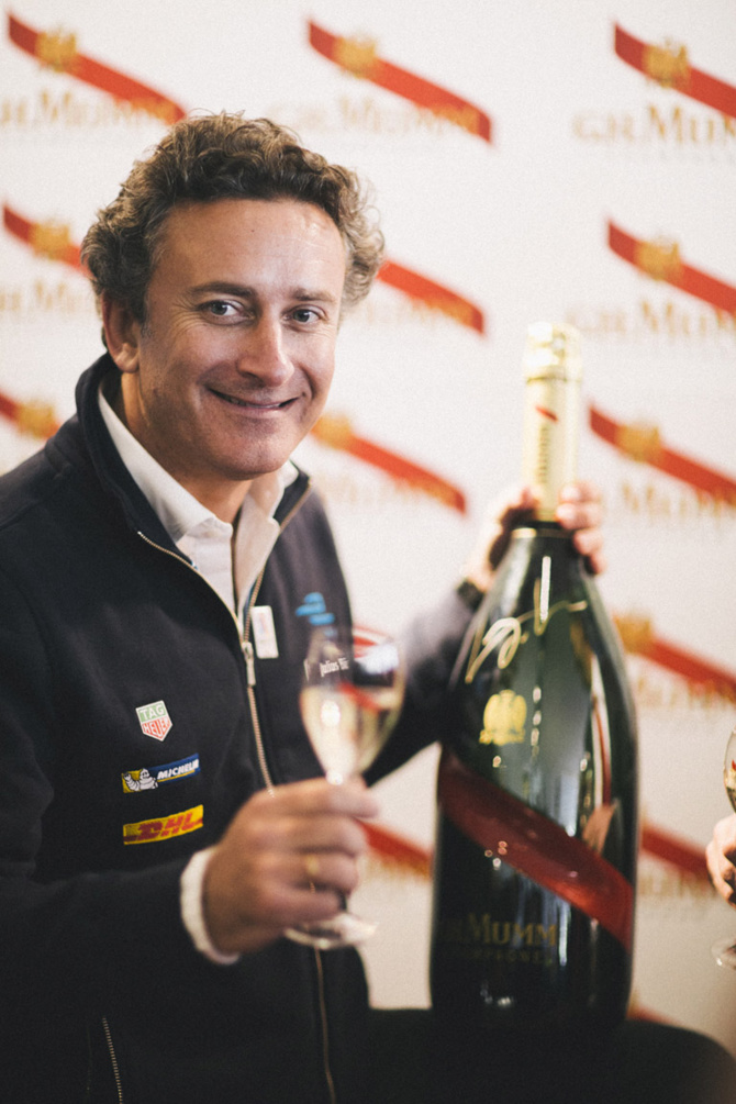 Alejandro Agag avec Grand Cordon Mumm Alejandro Agag avec Grand Cordon Mumm