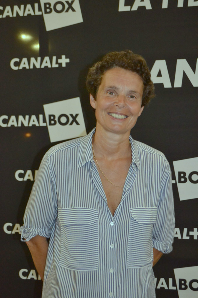 Catherine Garde lors de sa première conférence de presse réunionnaise