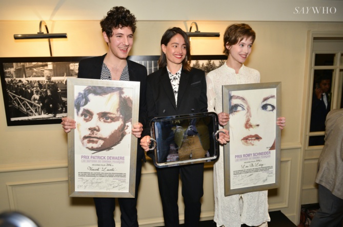 Les lauréats 2016: Vincent Lacoste, Marie Gillain et Lou de Lââge Les lauréats 2016: Vincent Lacoste, Marie Gillain et Lou de Lââge