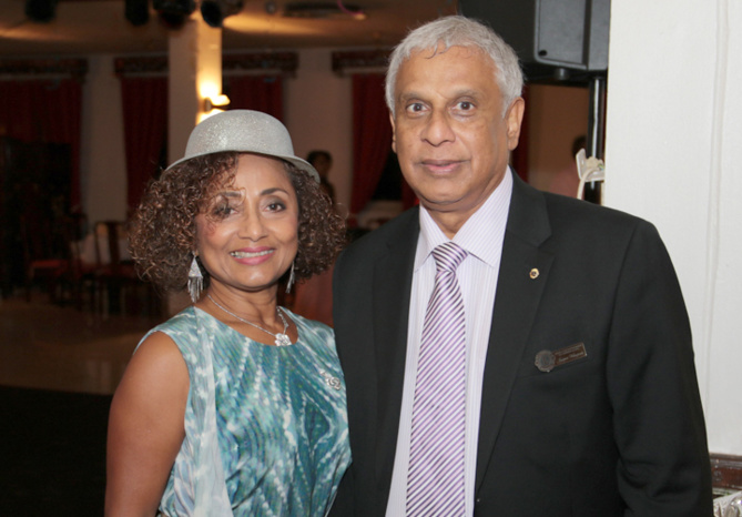 Marie-Annick Boucher et Jacques Véloupoulé, ex-Consul de Maurice et membre du club Marie-Annick Boucher et Jacques Véloupoulé, ex-Consul de Maurice et membre du club