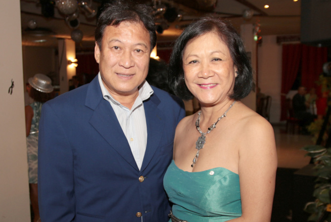 Floryse Wang Fong et son époux Alain du Lions Club Savannah Alamanda