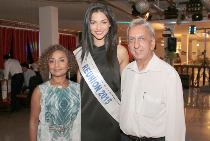 Marie-Annick Boucher, Azuima Issa et Aziz Patel du Comité Miss Réunion