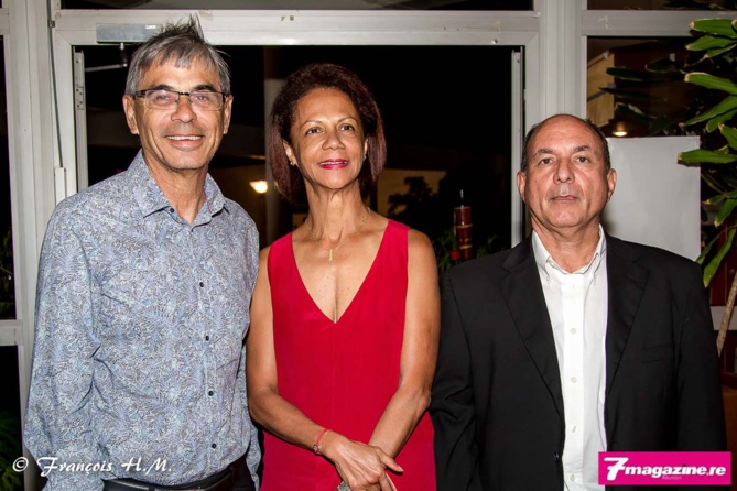 Yves Morel et son épouse, et le commandant Pascal Ravenel de la Police Nationale Yves Morel et son épouse, et le commandant Pascal Ravenel de la Police Nationale