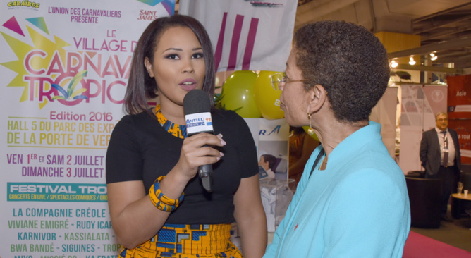 George Pau-Langevin interviewée par Laetitia Hermet de Télé-Antilles George Pau-Langevin interviewée par Laetitia Hermet de Télé-Antilles