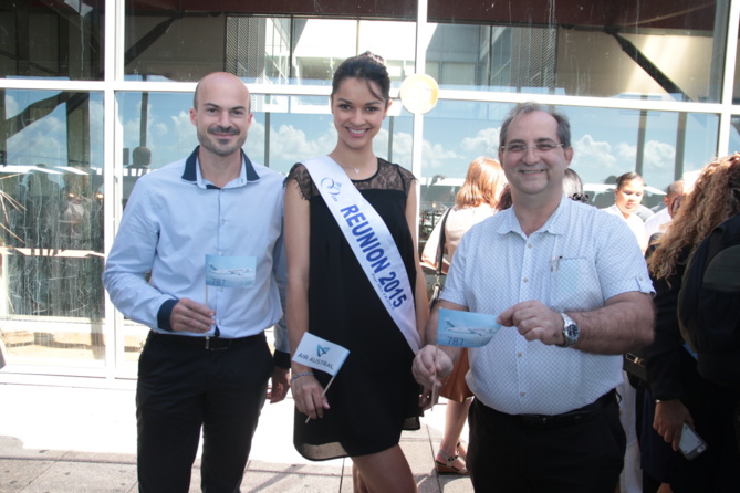 Willy Ethève, directeur de l'IRT, Azuima Issa, et Stéphane Fouassin, président de l'IRT