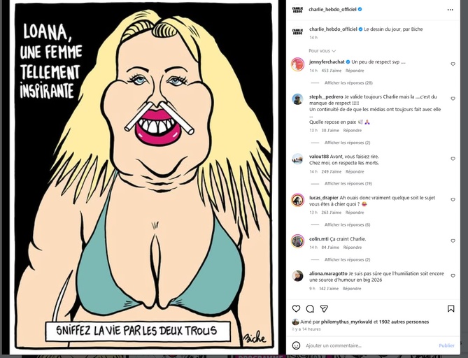 Dessinateur menacé, Une sur Loana vivement critiquée : la satire au cœur d’une nouvelle tempête Dessinateur menacé, Une sur Loana vivement critiquée : la satire au cœur d’une nouvelle tempête