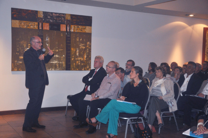 Thierry Pierrat (face aux invités) , directeur régional des ventes AGR2 La Mondiale Thierry Pierrat (face aux invités) , directeur régional des ventes AGR2 La Mondiale