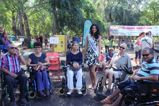 Balade solidaire Groupama et Arnemuse<br>Miss Réunion marraine
