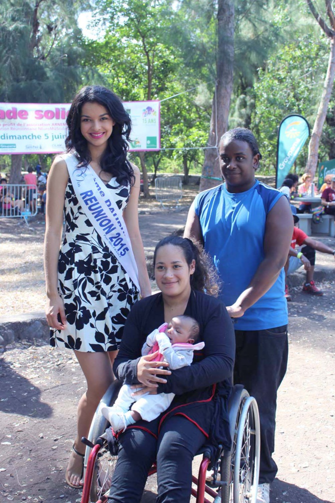 Balade solidaire Groupama et Arnemuse<br>Miss Réunion marraine Balade solidaire Groupama et Arnemuse<br>Miss Réunion marraine