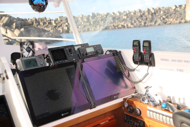 Baptême du bateau de Charles Delmas à Sainte-Marie