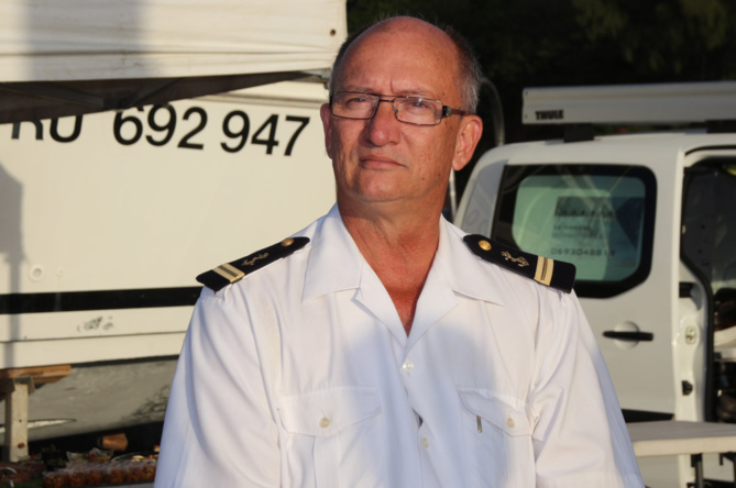 Baptême du bateau de Charles Delmas à Sainte-Marie