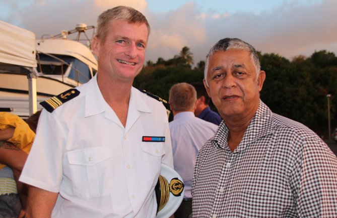 Baptême du bateau de Charles Delmas à Sainte-Marie