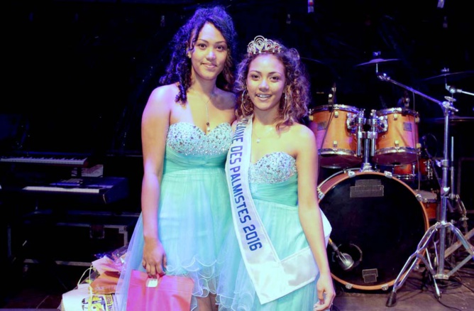Emelyne avec sa soeur Médérice, qui était aussi candidate Emelyne avec sa soeur Médérice, qui était aussi candidate
