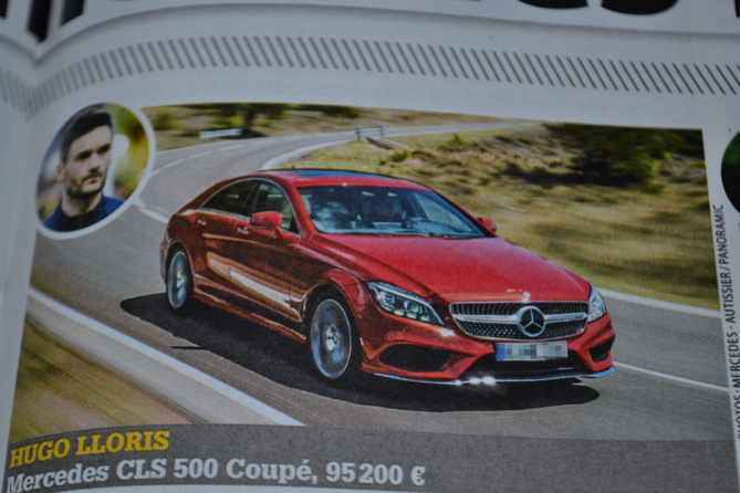 Hugo Lloris et sa Mercedes Hugo Lloris et sa Mercedes