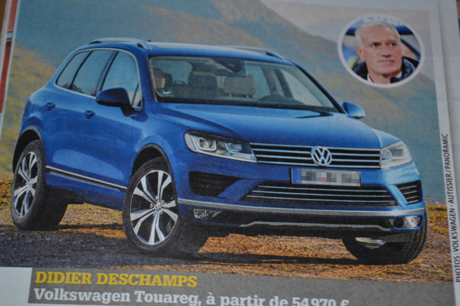 Didier Deschamps se "contente" d'une Touareg...