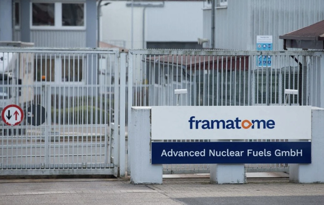 L'usine de Advanced Nuclear Fuels GmbH (ANF), filiale de Framatome, en Basse-Saxe, fabrique des assemblages combustibles pour les réacteurs des centrales nucléaires. - F.Gentsch/DPA via AFP