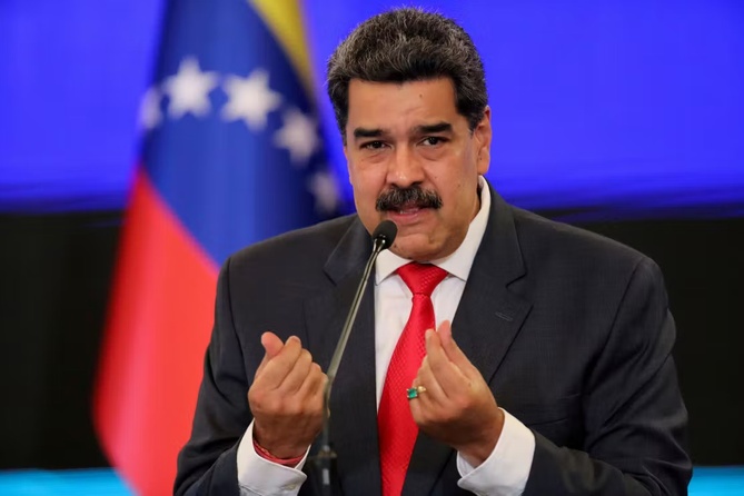 Le président vénézuélien, Nicolas Maduro, lors d’une conférence de presse à Caracas, au Venezuela, le 8 décembre 2020. MANAURE QUINTERO / REUTERS