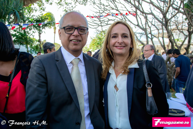 Didier Fauchard, président du Medef Reunion et Sandrine Dunan-Rux secrétaire générale du Medef Réunion