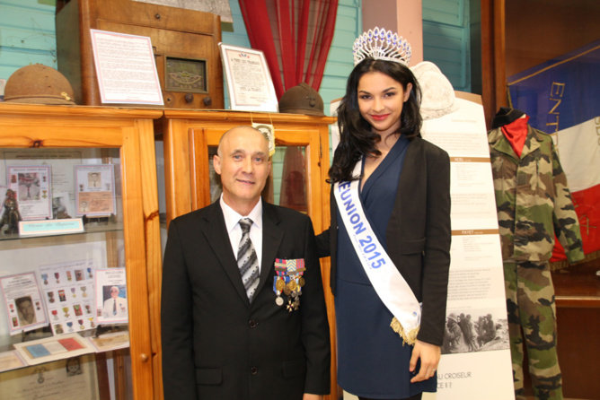 Eric Leveneur, président de la section locale des Anciens Combattants, et Azuima Issa