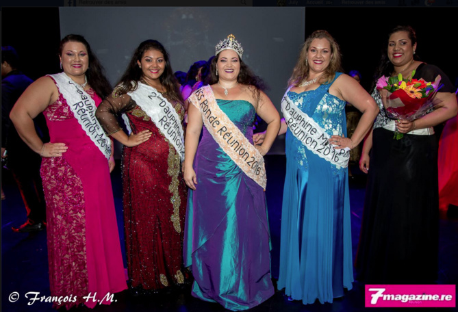 Miss Ronde Réunion 2016 et ses dauphines Miss Ronde Réunion 2016 et ses dauphines