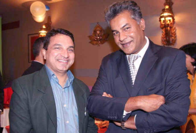 Sanjeev Kumar Bhati, et Jean-Max Govindassamy, vice-président Gopio Reunion St-Denis Sanjeev Kumar Bhati, et Jean-Max Govindassamy, vice-président Gopio Reunion St-Denis