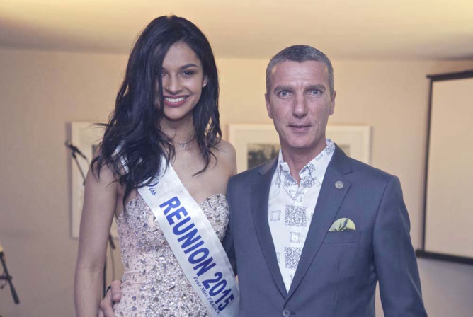 Azuima avec Guido Farina, le directeur général du Shanti Hotel Azuima avec Guido Farina, le directeur général du Shanti Hotel