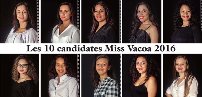 Miss Vacoa 2016<br>Les 10 candidates