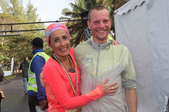 François Lebon et Isabelle Laude, le couple gagnant du semi-marathon